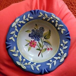 Vintage* Retired Pamela Gladding Flora Certified International Floral Bowl